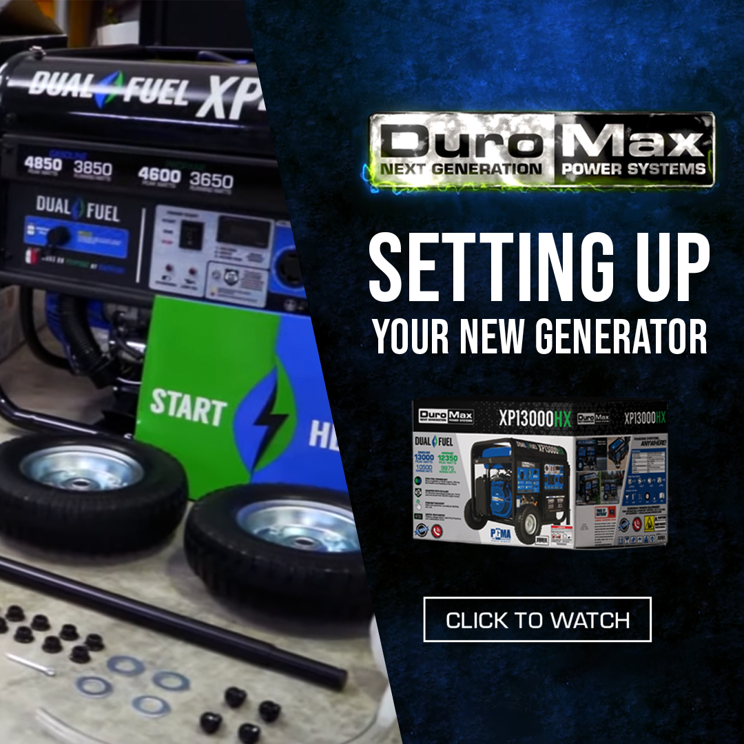 DuroMax 2,300 Watt Portable Dual Fuel Inverter Generator - Quiet, Low THD