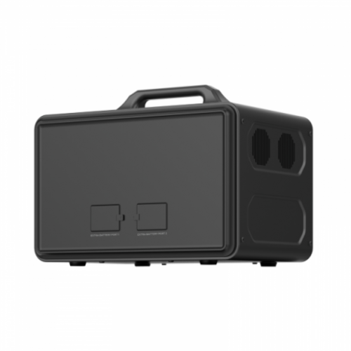 2400W 4480Wh portable power station set with an expansion battery