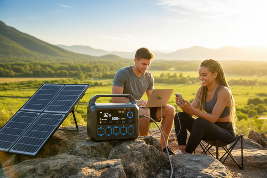 Portable power station vs generator comparison guide — battery power and fuel power side by side for home backup and outdoor use