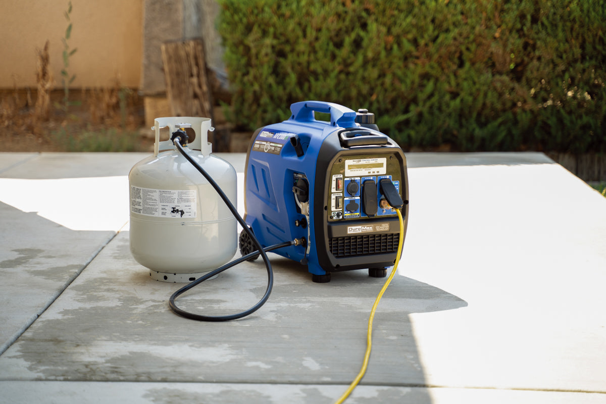 DuroMax 2,300 Watt Portable Dual Fuel Inverter Generator - Quiet, Low THD