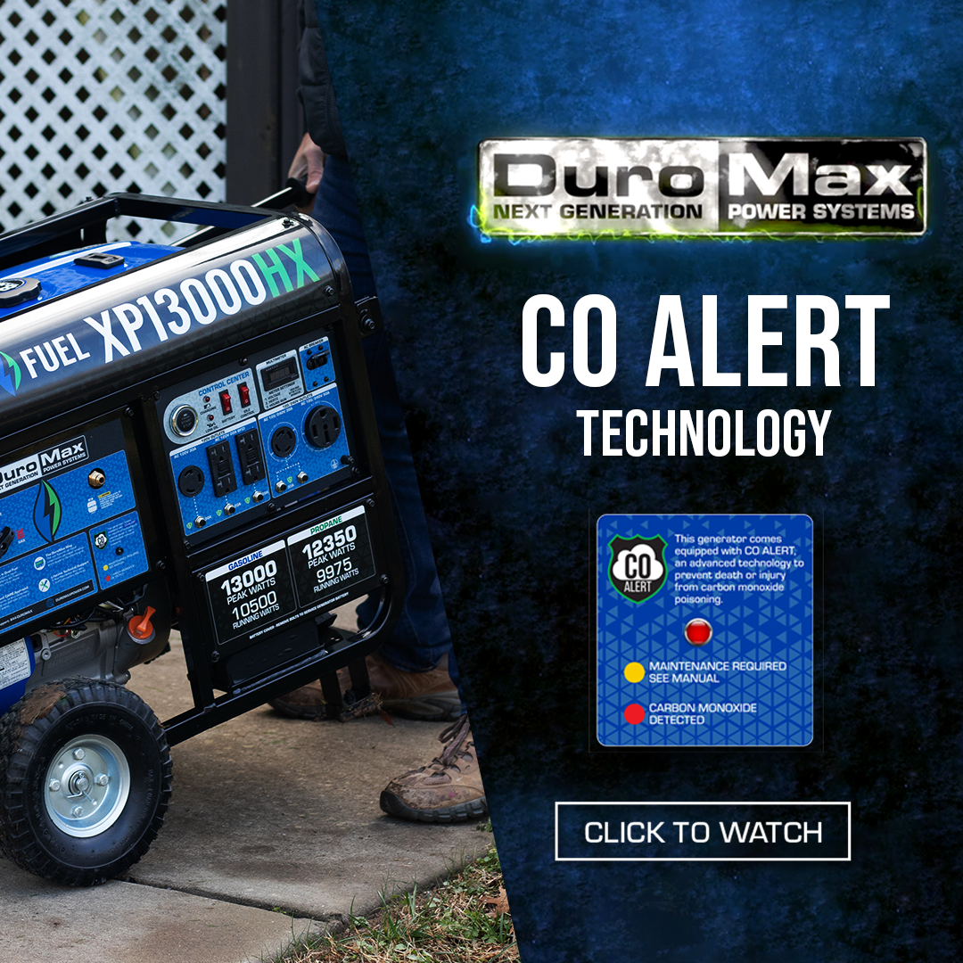 DuroMax 2,300 Watt Portable Dual Fuel Inverter Generator - Quiet, Low THD