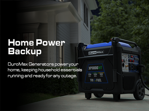 DuroMax 11,000 Watt Portable Tri Fuel Inverter Generator - Quiet, Low THD