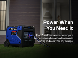 DuroMax 7,000 Watt Portable Tri Fuel Inverter Generator - Quiet, Low THD
