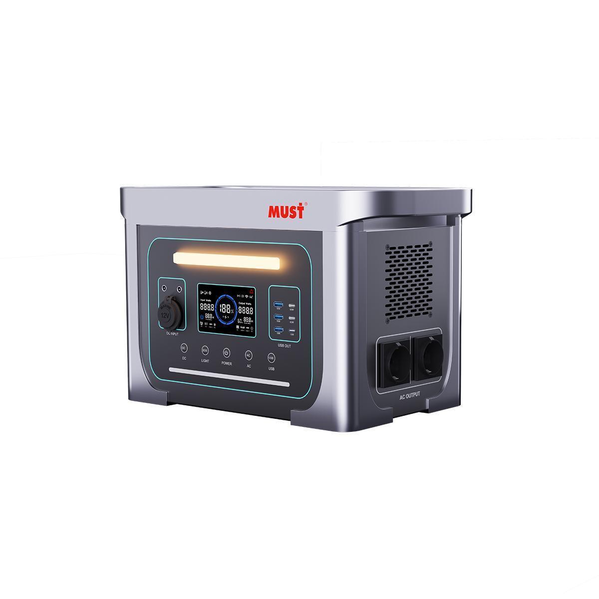 EM1000 Portable Solar Power Station (1000W/1500W)