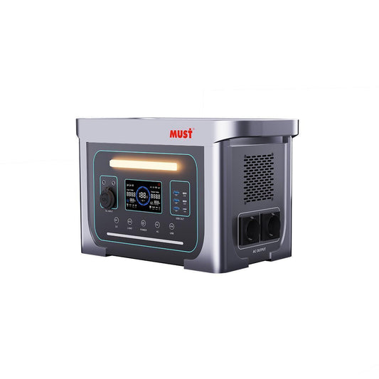 EM1000 Portable Solar Power Station (1000W/1500W)