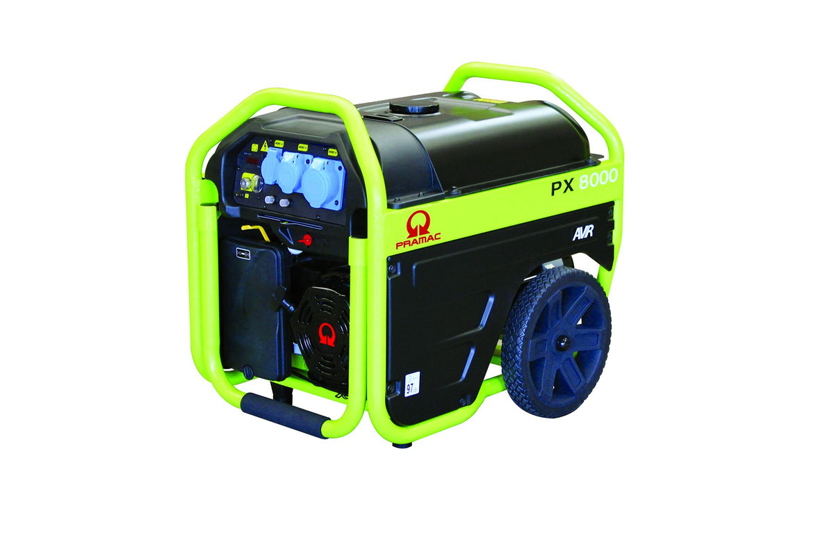 Pramac PX8000 AVR Generator - Single Phase 230V/115V Electric Start