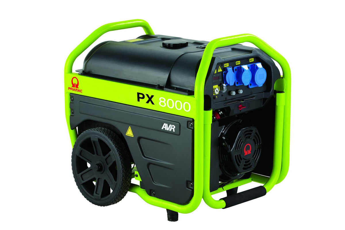 Pramac PX8000 AVR Generator - Single Phase 230V/115V Electric Start