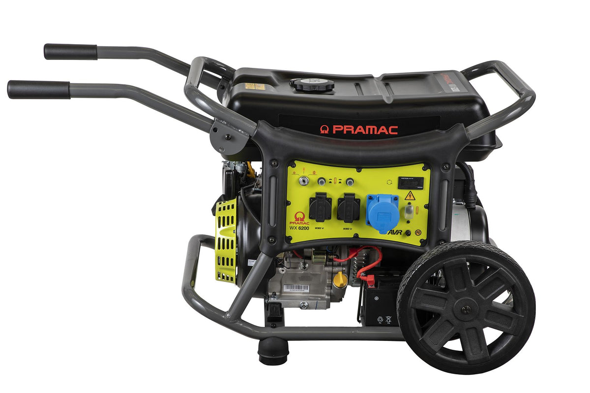 Pramac WX6200 Petrol AVR Generator - Single Phase 230V Electric Start