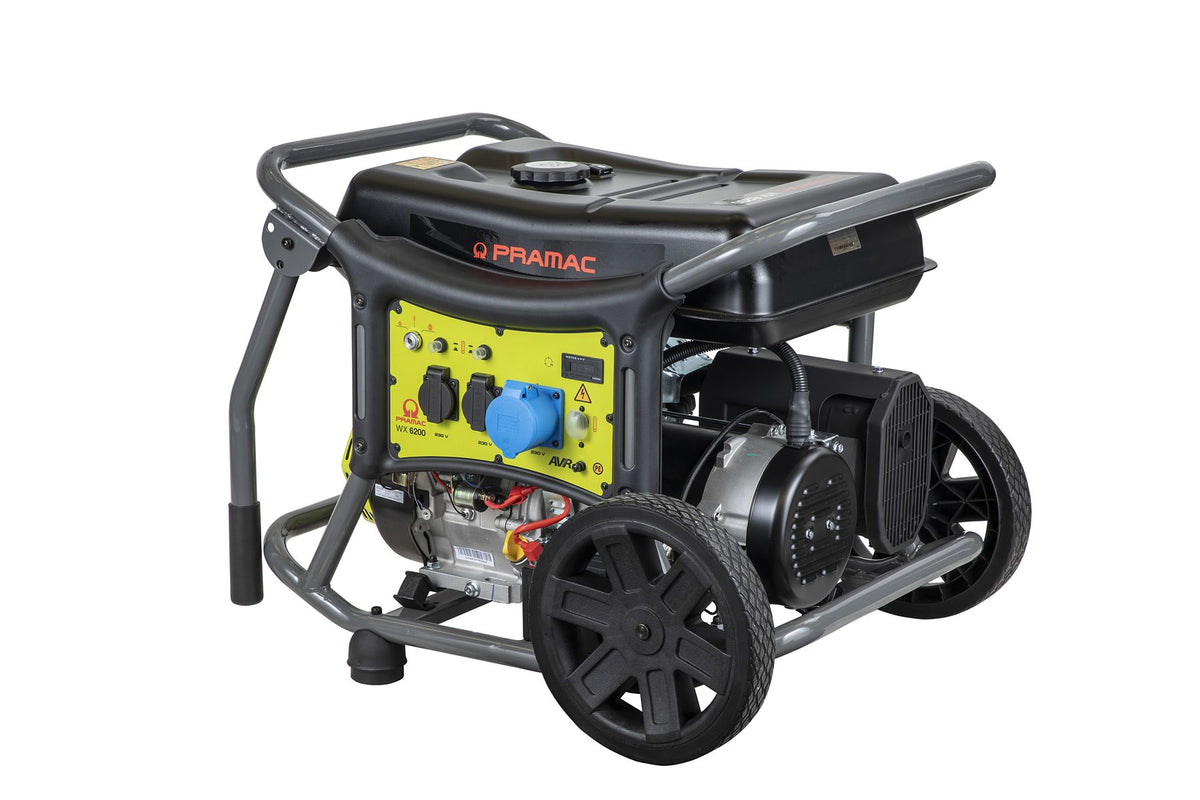 Pramac WX6200 Petrol AVR Generator - Single Phase 230V Electric Start