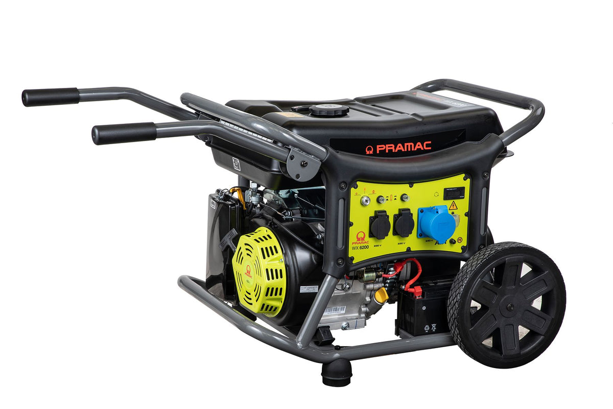 Pramac WX6200 Petrol AVR Generator - Single Phase 230V Electric Start