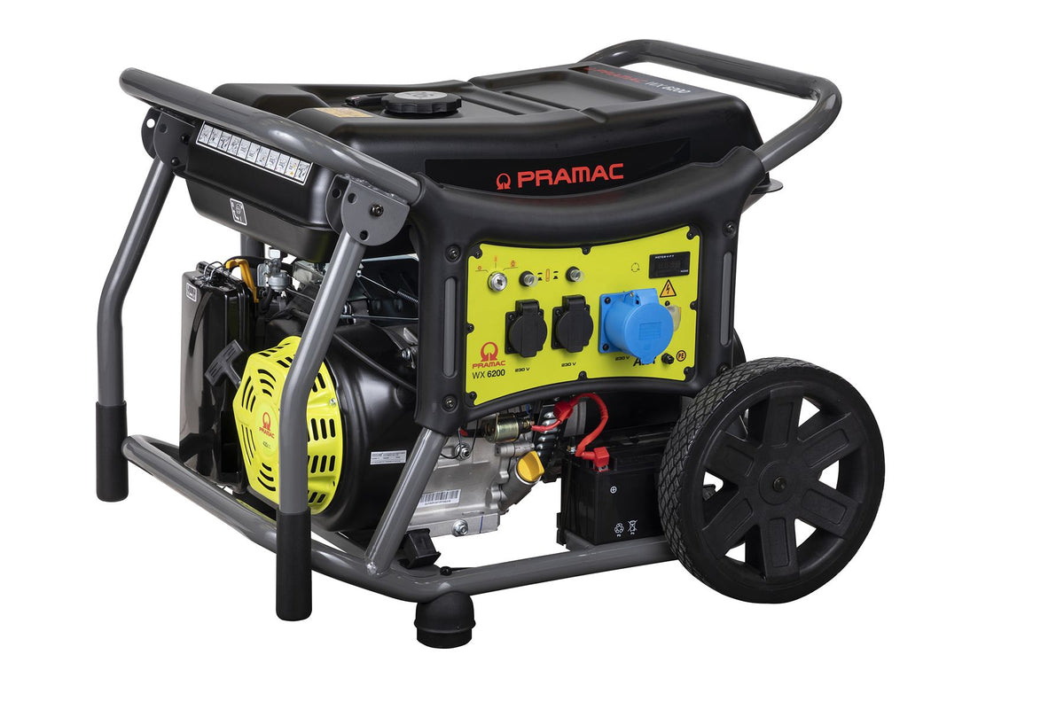 Pramac WX6200 Petrol AVR Generator - Single Phase 230V Electric Start